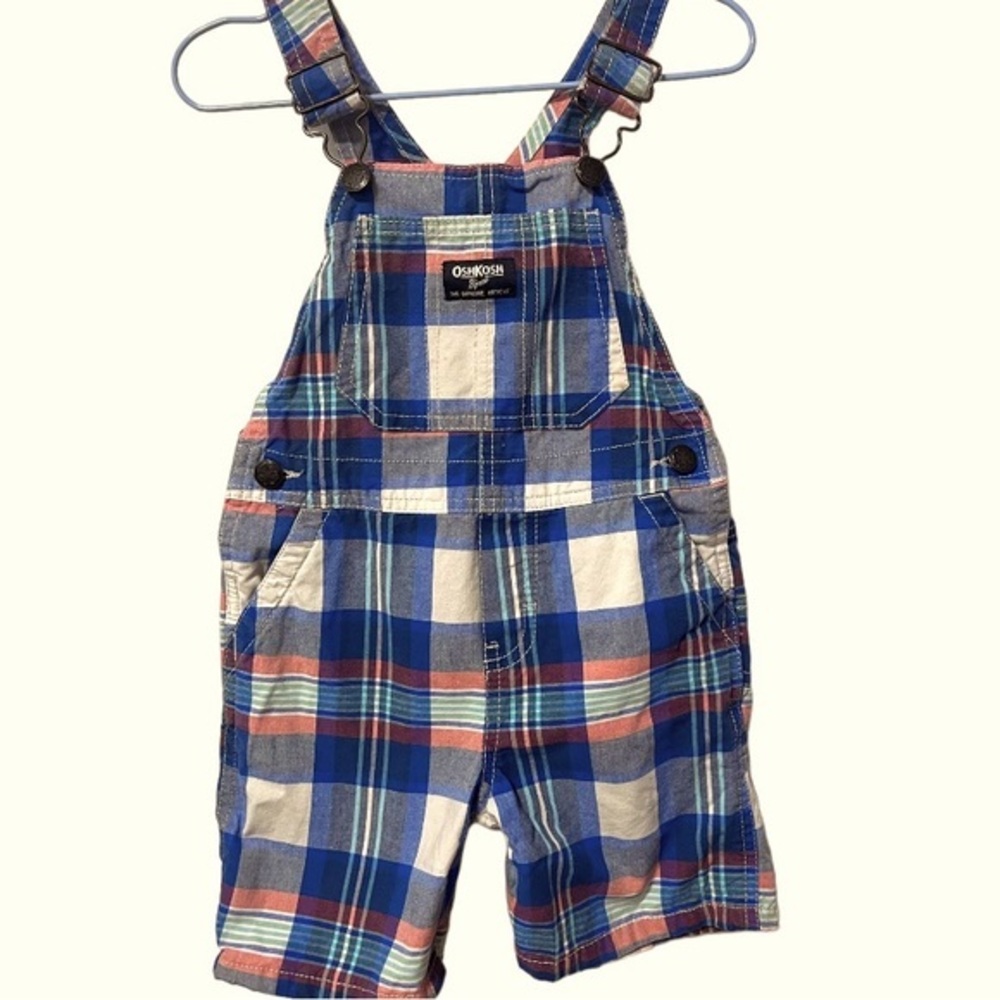 OshKosh B’ gosh Plaid Overall